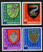 Switzerland 1979 Pro Juventute Arms of the Communes set of 4 unmounted mint SG J266-69