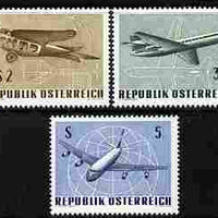 Austria 1968 IFA Wien Airmail Stamp Exhibition perf set of 3 unmounted mint SG 1521-23