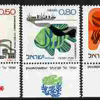 Israel 1975 Environmental Quality set of 3 with tabs unmounted mint, SG 617-19