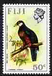 Fiji 1972-74 Birds & Flowers 50c (White-throated Pigeon) unmounted mint SG 472