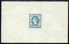 Victoria 1857 Emblems 2d die proof from defaced die in greenish-blue on wove paper