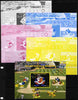 Mali 2010 The 55th Anniversary of Disneyland - Baseball #6 s/sheet - the set of 5 imperf progressive proofs comprising the 4 individual colours plus all 4-colour composite, unmounted mint