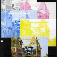 Mali 2010 The 55th Anniversary of Disneyland - Walt Disney's Railroad Story #13 s/sheet - the set of 5 imperf progressive proofs comprising the 4 individual colours plus all 4-colour composite, unmounted mint