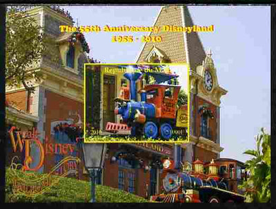 Mali 2010 The 55th Anniversary of Disneyland - Walt Disney's Railroad Story #14 imperf s/sheet unmounted mint. Note this item is privately produced and is offered purely on its thematic appeal