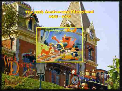 Mali 2010 The 55th Anniversary of Disneyland - Walt Disney's Railroad Story #15 imperf s/sheet unmounted mint. Note this item is privately produced and is offered purely on its thematic appeal