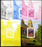 Mali 2010 The 55th Anniversary of Disneyland - Walt Disney's Railroad Story #16 s/sheet - the set of 5 imperf progressive proofs comprising the 4 individual colours plus all 4-colour composite, unmounted mint