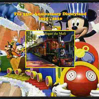 Mali 2010 The 55th Anniversary of Disneyland - Mickey Mouse Railway #01 imperf s/sheet unmounted mint. Note this item is privately produced and is offered purely on its thematic appeal