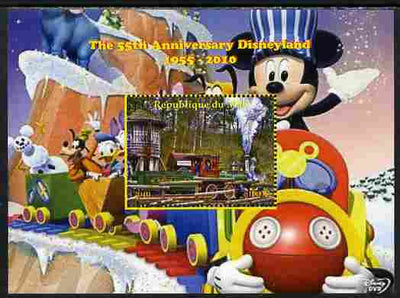 Mali 2010 The 55th Anniversary of Disneyland - Mickey Mouse Railway #02 perf s/sheet unmounted mint. Note this item is privately produced and is offered purely on its thematic appeal