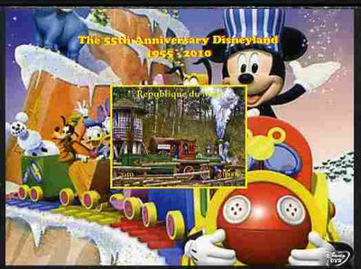 Mali 2010 The 55th Anniversary of Disneyland - Mickey Mouse Railway #02 imperf s/sheet unmounted mint. Note this item is privately produced and is offered purely on its thematic appeal