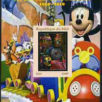 Mali 2010 The 55th Anniversary of Disneyland - Mickey Mouse Railway #03 imperf s/sheet unmounted mint. Note this item is privately produced and is offered purely on its thematic appeal