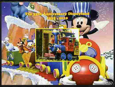 Mali 2010 The 55th Anniversary of Disneyland - Mickey Mouse Railway #07 imperf s/sheet unmounted mint. Note this item is privately produced and is offered purely on its thematic appeal