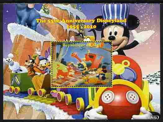 Mali 2010 The 55th Anniversary of Disneyland - Mickey Mouse Railway #08 perf s/sheet unmounted mint. Note this item is privately produced and is offered purely on its thematic appeal