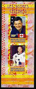 Djibouti 2010 Famous Scouts - Neil Armstrong & Marc Garneau imperf sheetlet containing 2 values unmounted mint