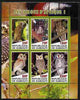 Djibouti 2010 African Owls #01 perf sheetlet containing 6 values unmounted mint