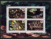 Liberia 2008 Turtles perf sheetlet containing 4 values each with Scouts Logo unmounted mint
