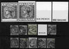 Gibraltar group of 14 Photographic prints from Sperati's own negatives of 1886 key plates, four with BPA handstamps on back