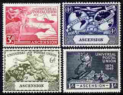 Ascension 1949 KG6 75th Anniversary of Universal Postal Union set of 4 unmounted mint, SG52-55