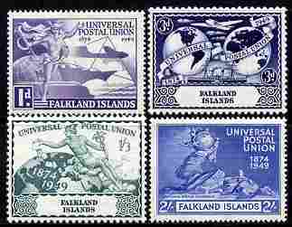 Falkland Islands 1949 KG6 75th Anniversary of Universal Postal Union set of 4 unmounted mint, SG168-71