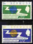 Bermuda 1965 ITU Centenary perf set of 2 unmounted mint, SG 184-85