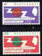Montserrat 1965 ITU Centenary perf set of 2 unmounted mint, SG 158-59