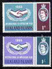 Falkland Islands 1965 International Co-operation Year set of 2 unmounted mint SG 221-22
