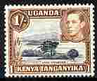 Kenya, Uganda & Tanganyika 1938-54 KG6 Lake Naivasha 1s P13 x 11.75 unmounted mint SG145