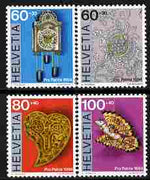 Switzerland 1994 Pro Patria - Folk Art perf set of 4 unmounted mint SG 1287-90