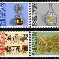 Switzerland 1993 Pro Patria - Folk Art perf set of 4 unmounted mint SG 1268-71
