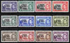 Tristan da Cunha 1952 KG6 overprint definitive set complete 12 values 1/2d to 10s unmounted mint SG 1-12