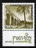 Israel 1971-79 Landscapes £1.10 Aqueduct near Akko with one phosphor band unmounted mint with tab SG 508p