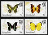 Swaziland 1982 Butterflies the set of 4 each with wmk to right of CA (as seen from the back) unmounted mint SG 393-6 plus photocopy of memo from Gibbons referring to the 50c value as being previously unrecorded