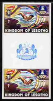 Lesotho 1984 Los Angeles Olympic Games 50s (Swimming) imperf proof gutter pair from the uncut proof sheet unmounted mint as SG 592