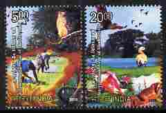 India 2010 Biodiversity perf set of 2 unmounted mint
