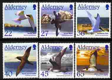 Guernsey - Alderney 2003 Migrating Birds (2nd series) Seabirds perf set of 6 unmounted mint SG A210-15