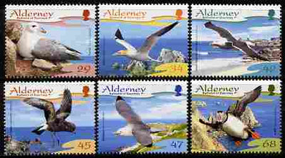 Guernsey - Alderney 2006 Resident Birds (1st series) Seabirds perf set of 6 unmounted mint SG A282-7