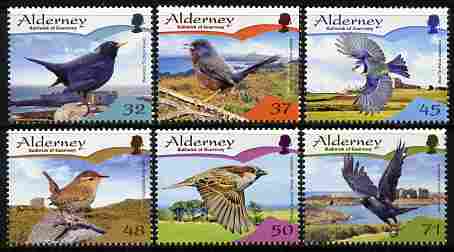 Guernsey - Alderney 2007 Resident Birds (2nd series) Passerines perf set of 6 unmounted mint SG A316-21
