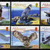 Guernsey - Alderney 2008 Resident Birds (3rd series) Raptors perf set of 6 unmounted mint SG A336-41
