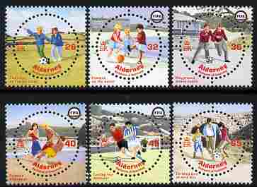Guernsey - Alderney 2004 Centenary of FIFA perf set of 6 unmounted mint SG A229-34
