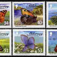 Guernsey - Alderney 2008 Butterflies perf set of 6 unmounted mint SG A329-34
