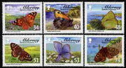 Guernsey - Alderney 2008 Butterflies perf set of 6 unmounted mint SG A329-34