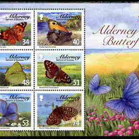 Guernsey - Alderney 2008 Butterflies perf m/sheet unmounted mint SG MS A335