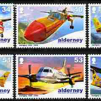 Guernsey - Alderney 2008 40th Anniversary of Aurigny Air Services perf set of 6 unmounted mint SG A349-54