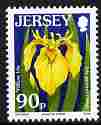 Jersey 2005-07 Flower definitives 90p Yellow Iris unmounted mint, SG 1231