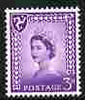 Isle of Man 1958-68 Wilding 3d deep lilac wmk Crowns on chalky paper unmounted mint SG 2a