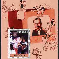 Angola 2002 Birth Centenary of Walt Disney #09 perf s/sheet - Princess Diana unmounted mint. Note this item is privately produced and is offered purely on its thematic appeal