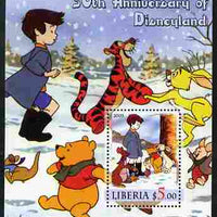 Liberia 2005 50th Anniversary of Disneyland #22 (Pooh) perf s/sheet unmounted mint