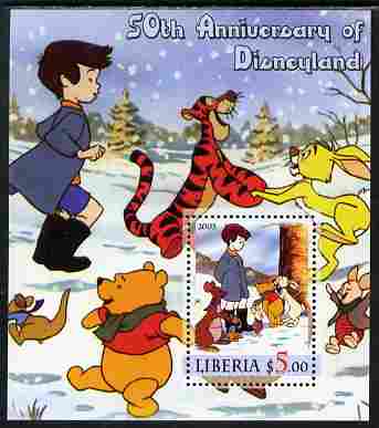 Liberia 2005 50th Anniversary of Disneyland #22 (Pooh) perf s/sheet unmounted mint