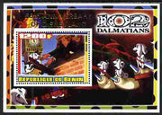 Benin 2005 Disney's 102 Dalmations #2 perf m/sheet overprinted 50th Anniversary of Disneyland in gold unmounted mint. Note this item is privately produced and is offered purely on its thematic appeal