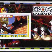 Benin 2005 Disney's 102 Dalmations #2 imperf m/sheet overprinted 50th Anniversary of Disneyland in gold unmounted mint. Note this item is privately produced and is offered purely on its thematic appeal