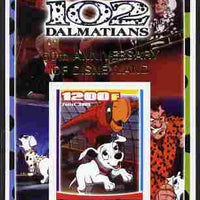 Benin 2005 Disney's 102 Dalmations #4 imperf m/sheet overprinted 50th Anniversary of Disneyland in gold unmounted mint. Note this item is privately produced and is offered purely on its thematic appeal
